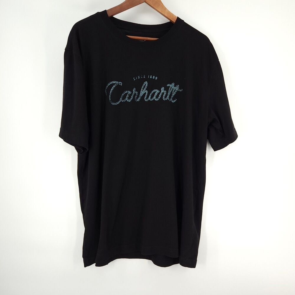 Carhartt Shirt Mens Size Large Black Since 1889 Graphic Tee Relaxed Fit